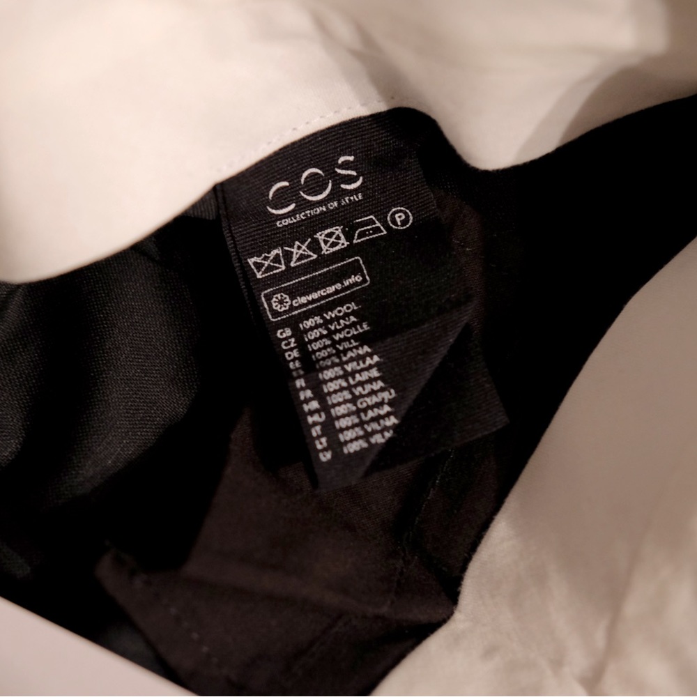 NWT COS trapeze 100% wool suit pants